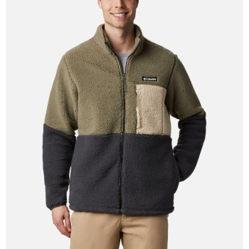 Columbia Muške Jakne - Mountainside Heavyweight Sherpa Fleece Sive Zelene Kaki Boja | ODEA-28351